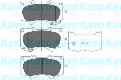 KAVO PARTS kbp9020 -  Комплект тормозных колодок, дисковый тормоз